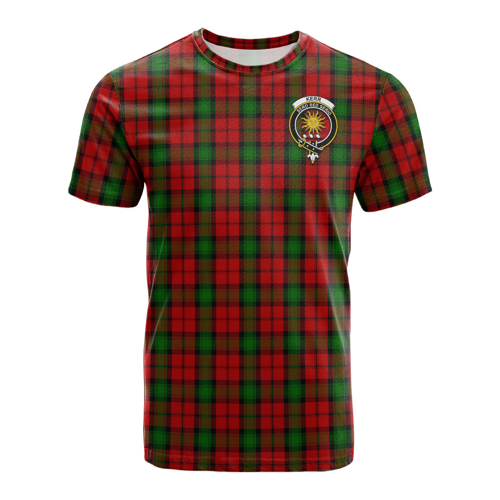 Kerr Tartan T-Shirt with Family Crest - Tartan Vibes Clothing