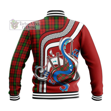 Kerr Tartan Baseball Jacket with Epic Bagpipe Style