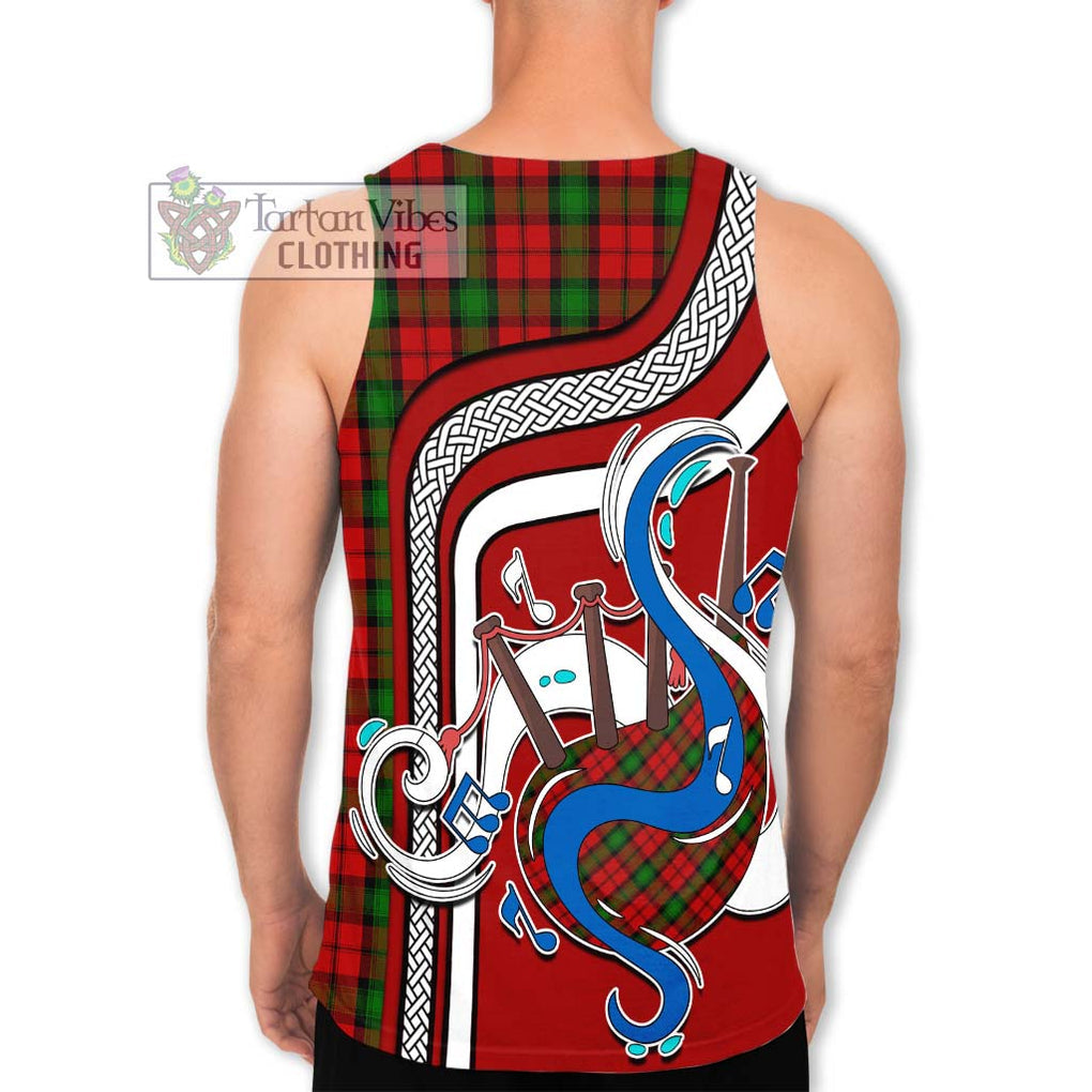 Kerr Tartan Men's Tank Top with Epic Bagpipe Style - Tartanvibesclothing Shop