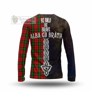 Kerr Tartan Family Crest Long Sleeve T-Shirt Alba Gu Brath Be Brave Lion Ancient Style - Tartan Vibes Clothing