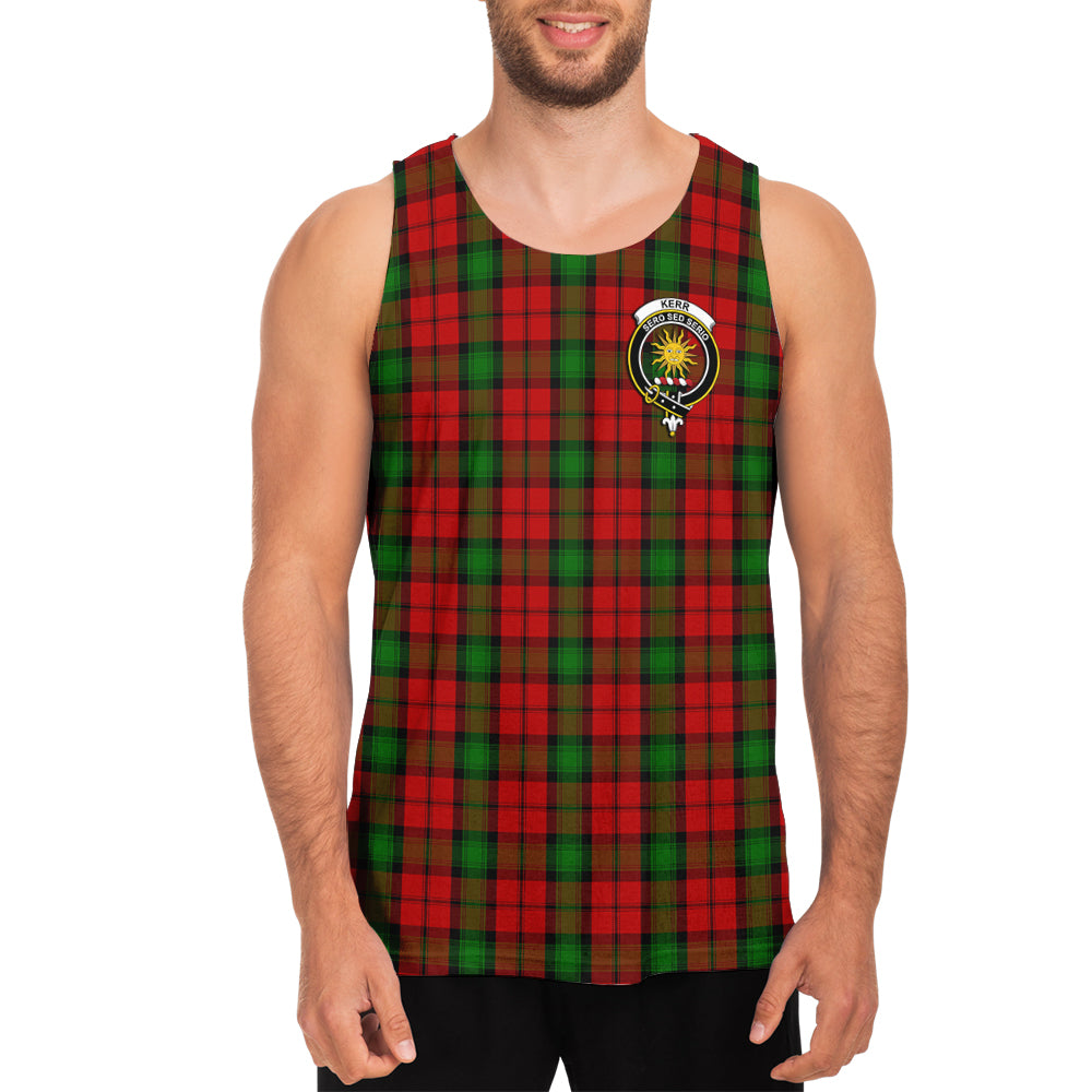 kerr-tartan-mens-tank-top-with-family-crest