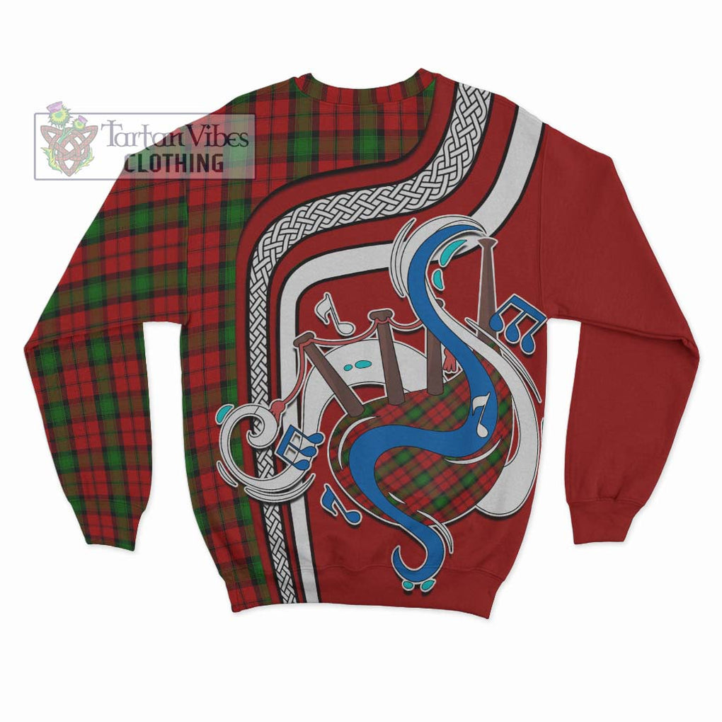 Tartan Vibes Clothing Kerr Tartan Sweatshirt with Epic Bagpipe Style