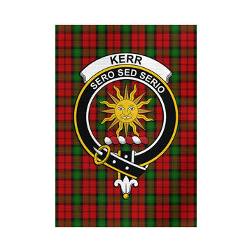 Kerr Tartan Garden Flag with Family Crest - Tartan Vibes Clothing