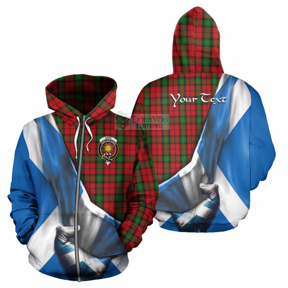 Tartan Vibes Clothing Kerr Tartan Hoodie with Family Crest Scotland Patriotic Style