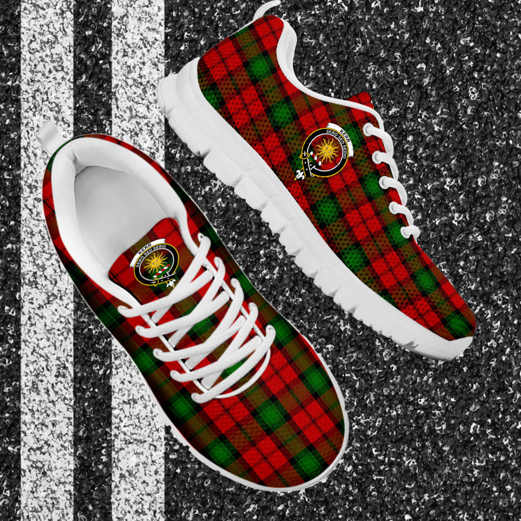 Kerr Tartan Sneakers with Family Crest - Tartan Vibes Clothing