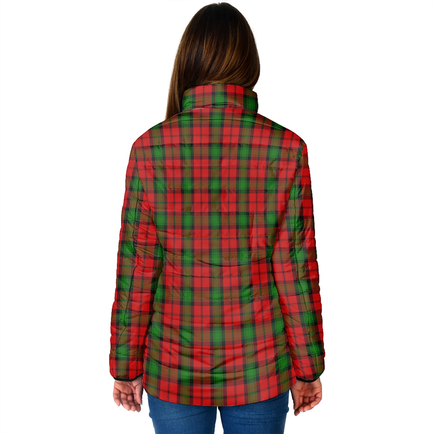 Kerr Tartan Padded Jacket with Family Crest - Tartan Vibes Clothing