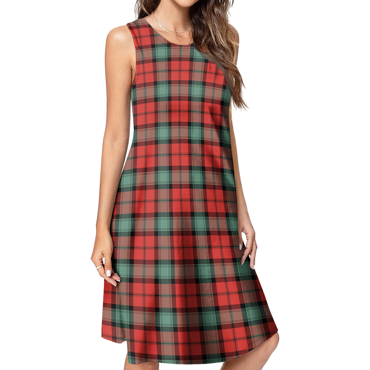 Kerr Ancient Tartan Womens Casual Dresses - Tartanvibesclothing