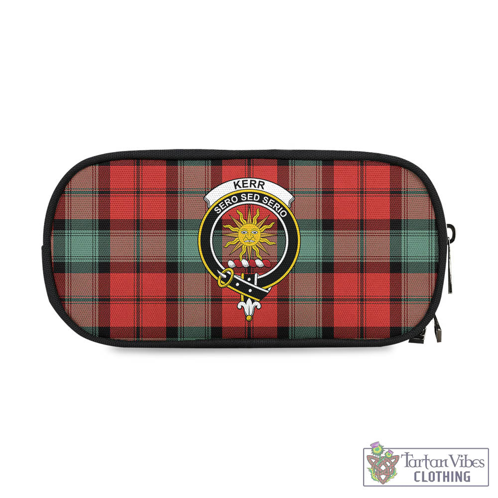 Tartan Vibes Clothing Kerr Ancient Tartan Pen and Pencil Case with Family Crest