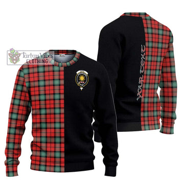 Kerr Ancient Tartan Ugly Sweater with Family Crest and Half Of Me Style