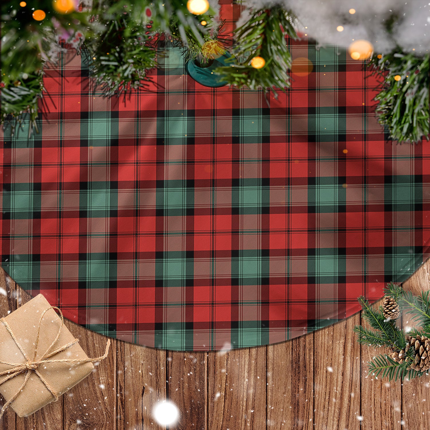 Kerr Ancient Tartan Christmas Tree Skirt - Tartanvibesclothing