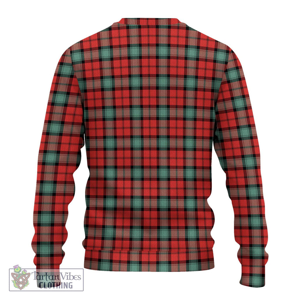 Kerr Ancient Tartan Knitted Sweater with Family Crest DNA In Me Style - Tartanvibesclothing Shop