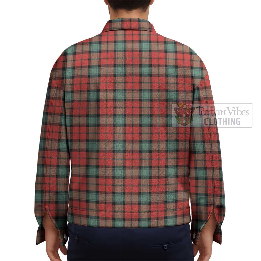 Kerr Ancient Tartan Unisex Lapel Cotton Jacket - Tartan Vibes Clothing