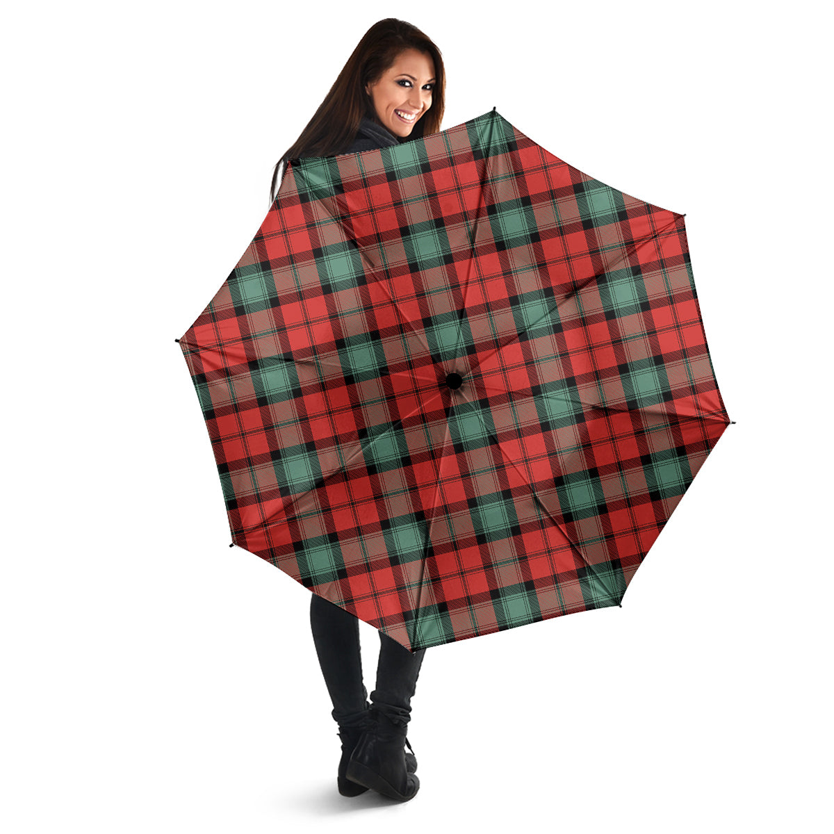 Kerr Ancient Tartan Umbrella - Tartanvibesclothing