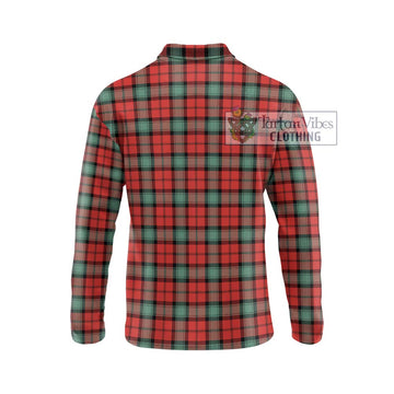 Kerr Ancient Tartan Long Sleeve Polo Shirt with Family Crest DNA In Me Style