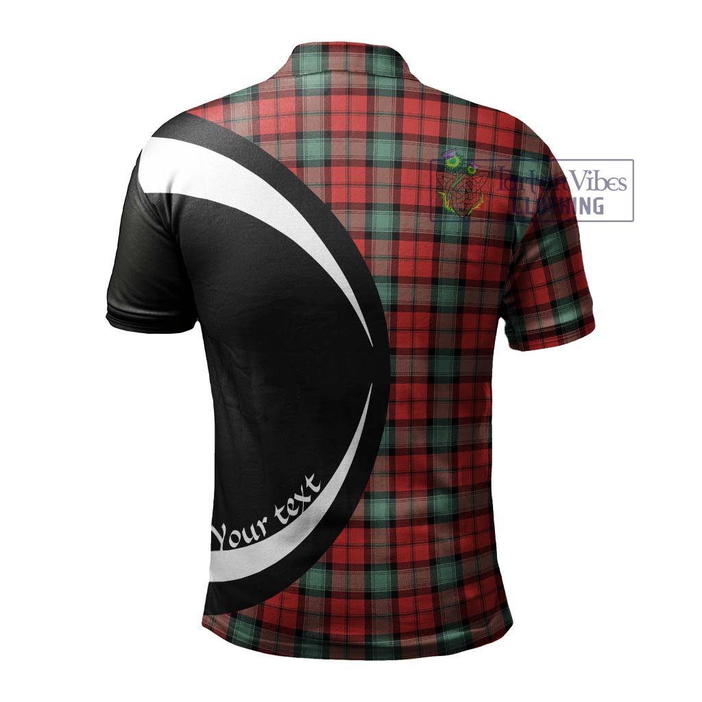 Kerr Ancient Tartan Men's Polo Shirt with Family Crest Circle Style - Tartan Vibes Clothing