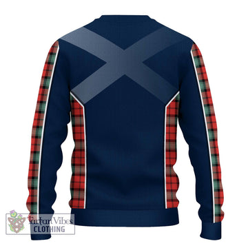 Kerr Ancient Tartan Ugly Sweater with Family Crest and Lion Rampant Vibes Sport Style