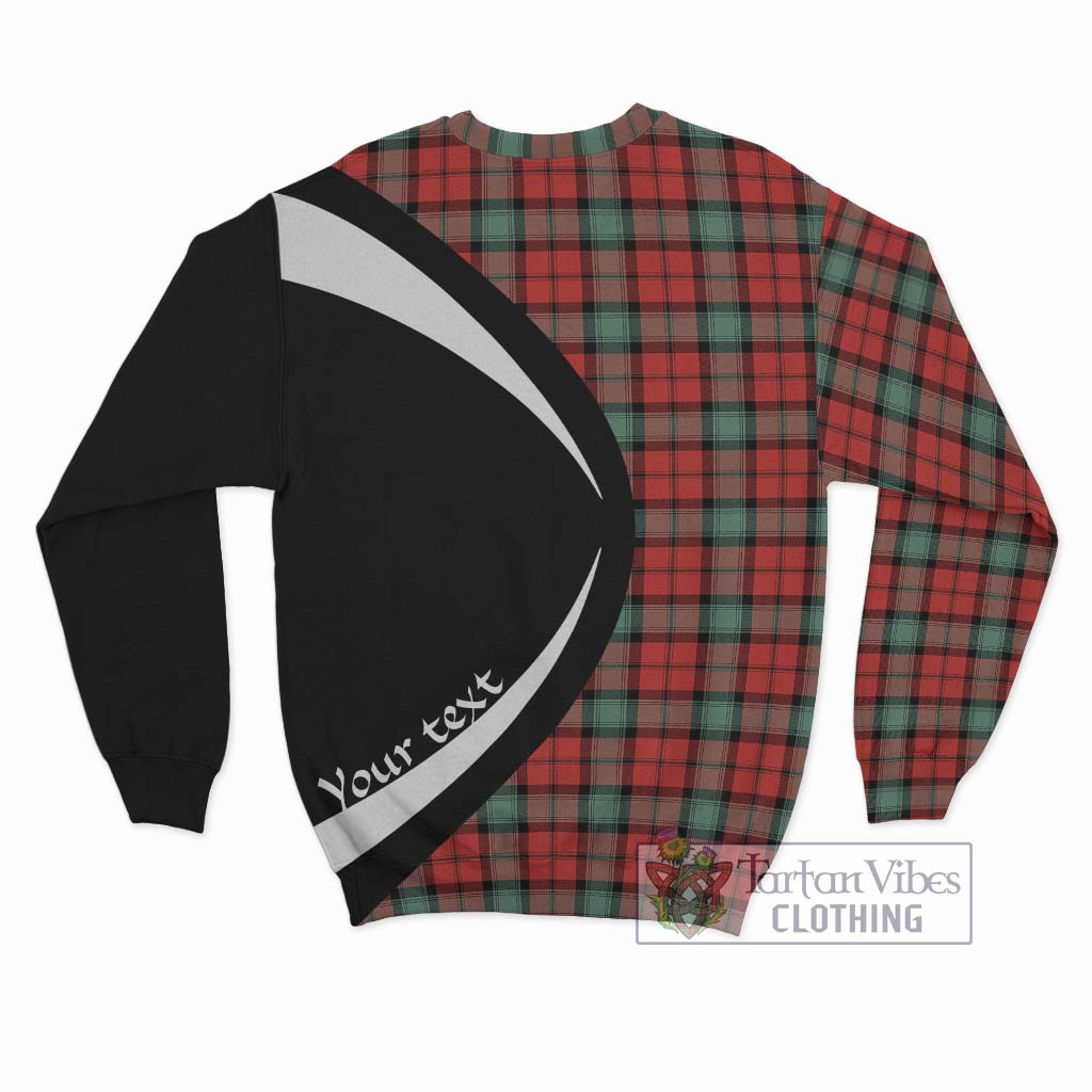 Tartan Vibes Clothing Kerr Ancient Tartan Sweatshirt with Family Crest Circle Style