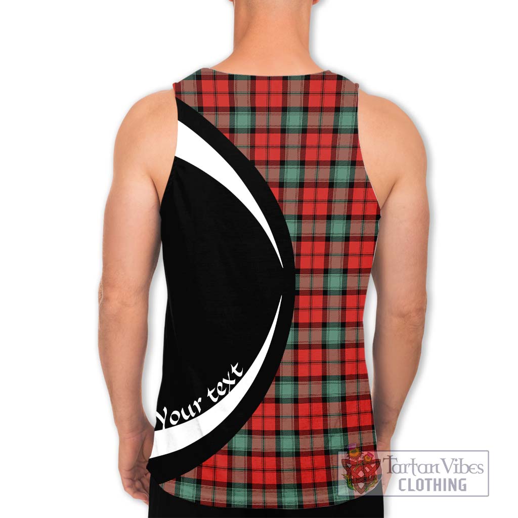 Kerr Ancient Tartan Men's Tank Top with Family Crest Circle Style - Tartan Vibes Clothing