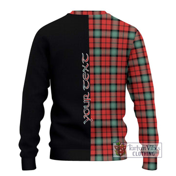 Kerr Ancient Tartan Ugly Sweater with Family Crest and Half Of Me Style