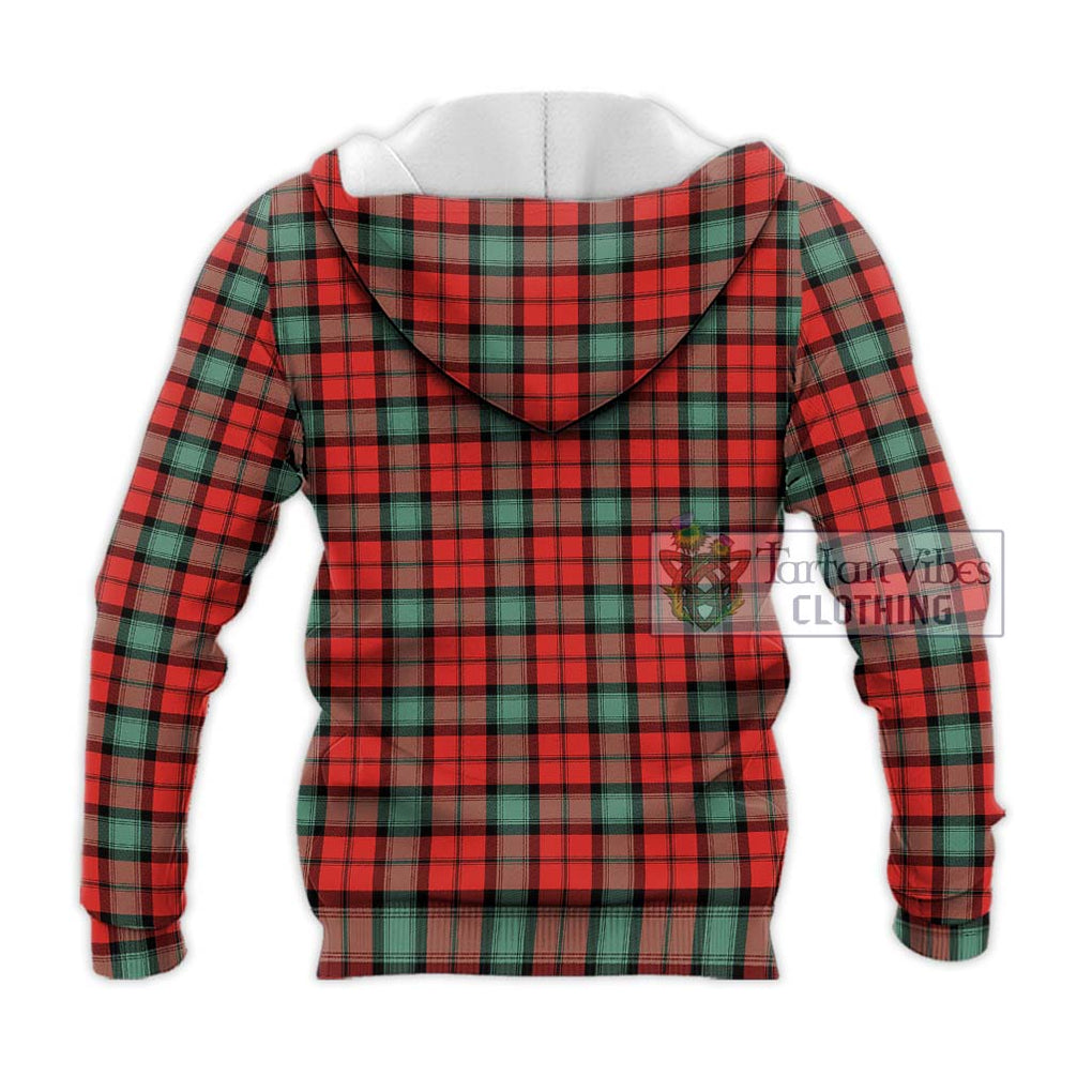 Kerr Ancient Tartan Knitted Hoodie with Family Crest DNA In Me Style - Tartanvibesclothing Shop