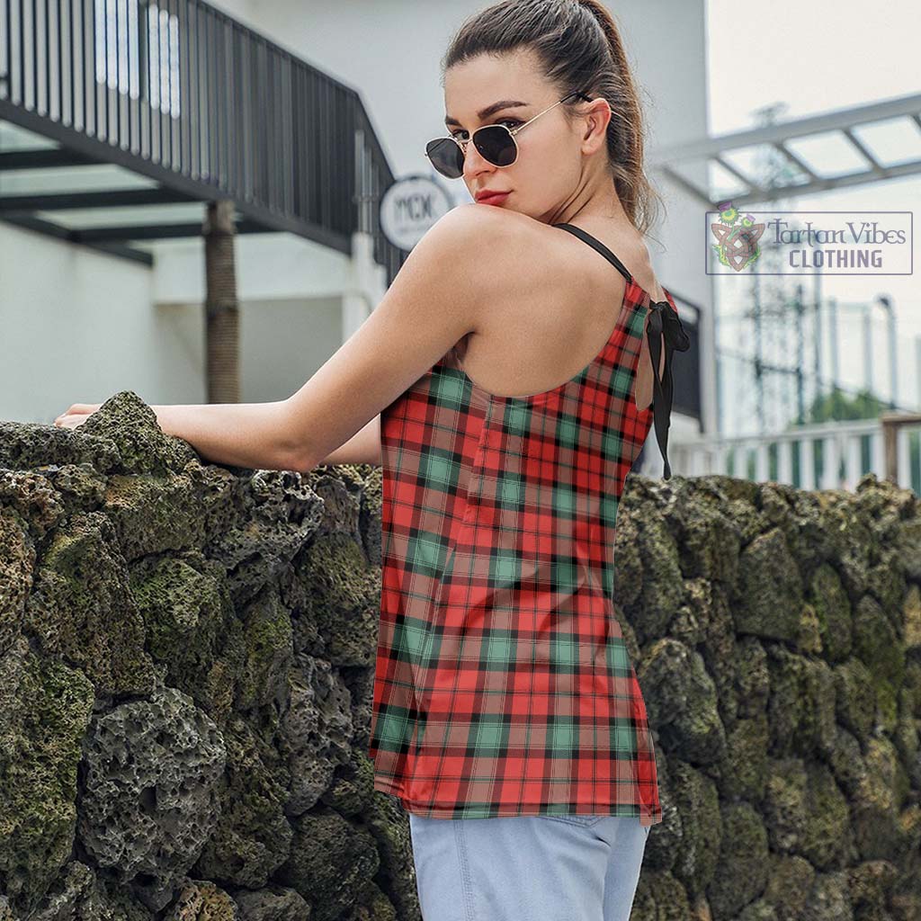 Tartan Vibes Clothing Kerr Ancient Tartan Loose Halter Neck Camisole