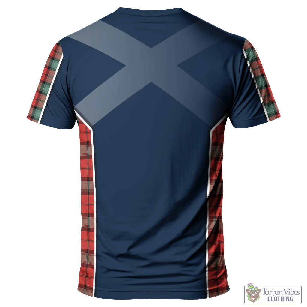 Tartan Vibes Clothing Kerr Ancient Tartan T-Shirt with Family Crest and Lion Rampant Vibes Sport Style