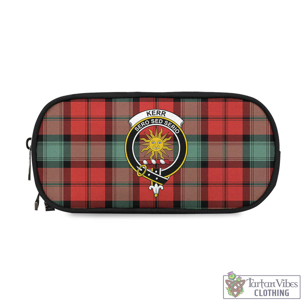 Tartan Vibes Clothing Kerr Ancient Tartan Pen and Pencil Case with Family Crest