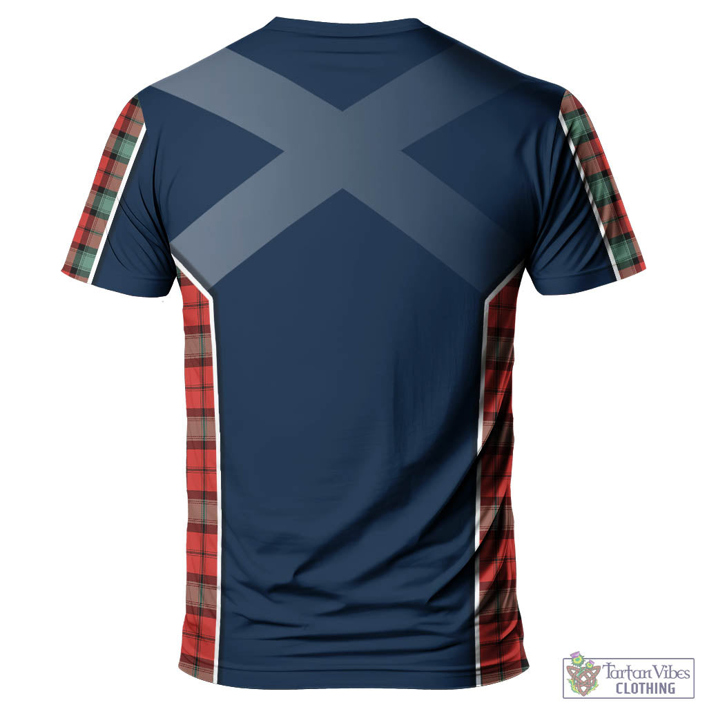 Tartan Vibes Clothing Kerr Ancient Tartan T-Shirt with Family Crest and Scottish Thistle Vibes Sport Style