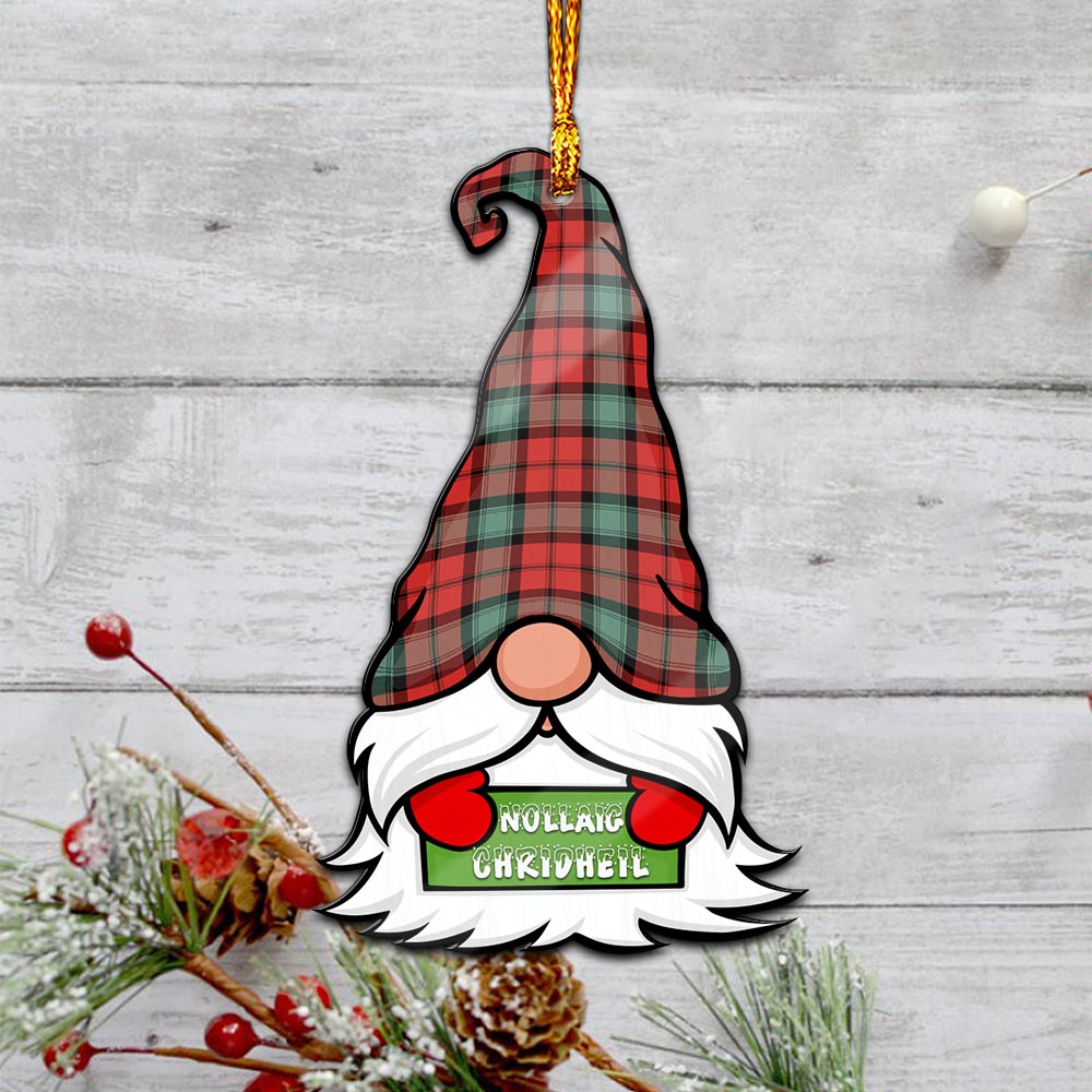 Kerr Ancient Gnome Christmas Ornament with His Tartan Christmas Hat - Tartan Vibes Clothing