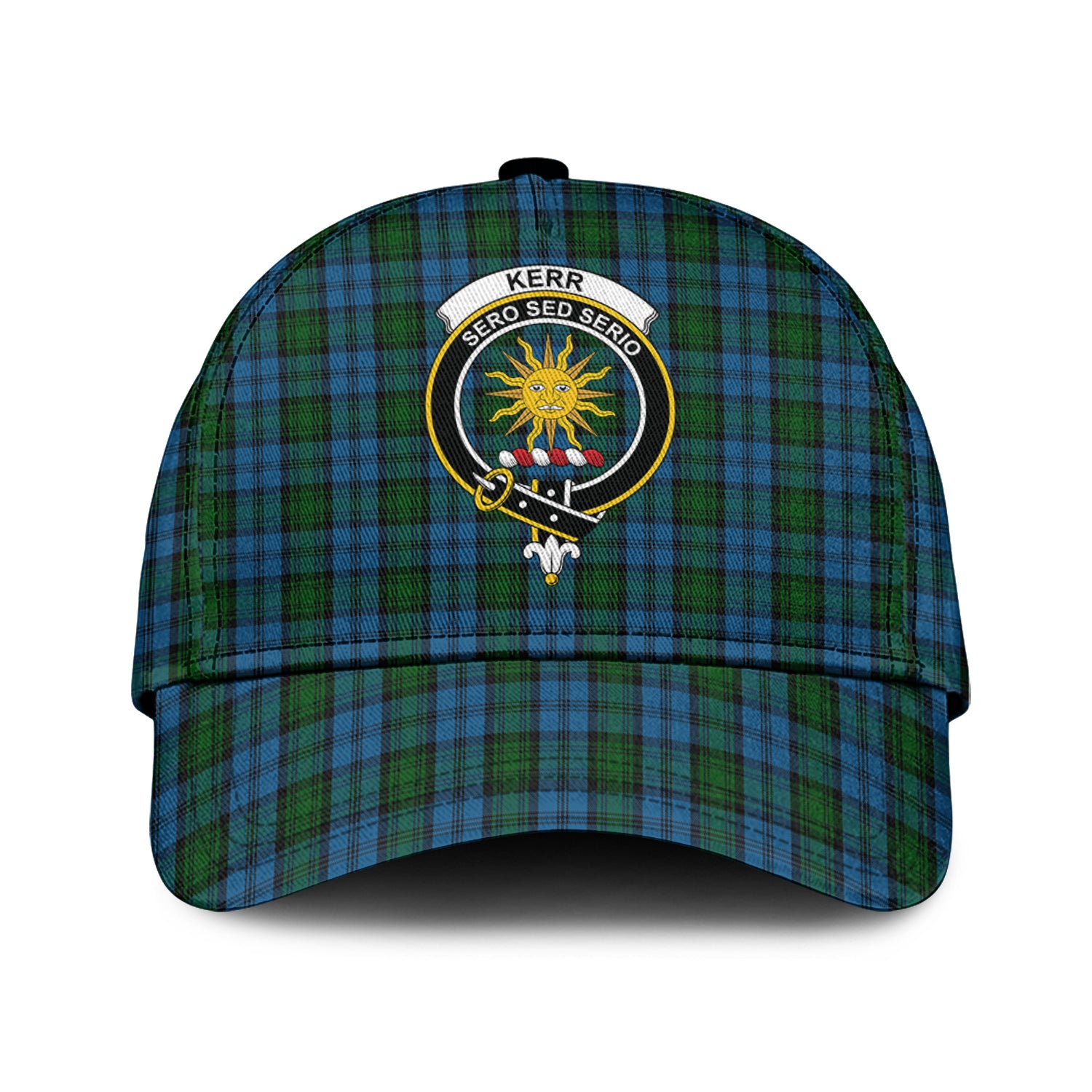 Kerr Hunting Tartan Classic Cap with Family Crest Classic Cap Universal Fit - Tartan Vibes Clothing