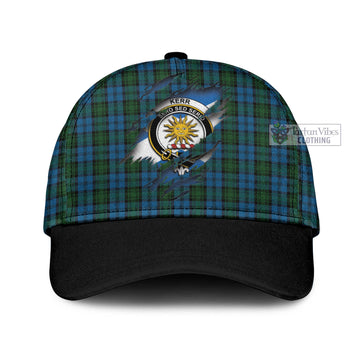 Kerr Hunting Tartan Classic Cap with Family Crest In Me Style