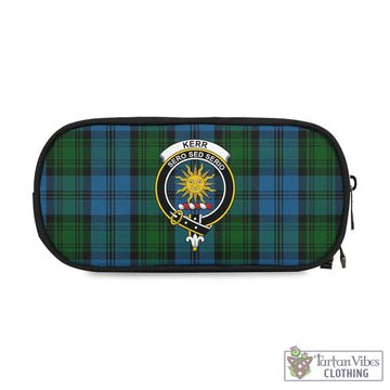 Kerr Hunting Tartan Pen and Pencil Case with Family Crest