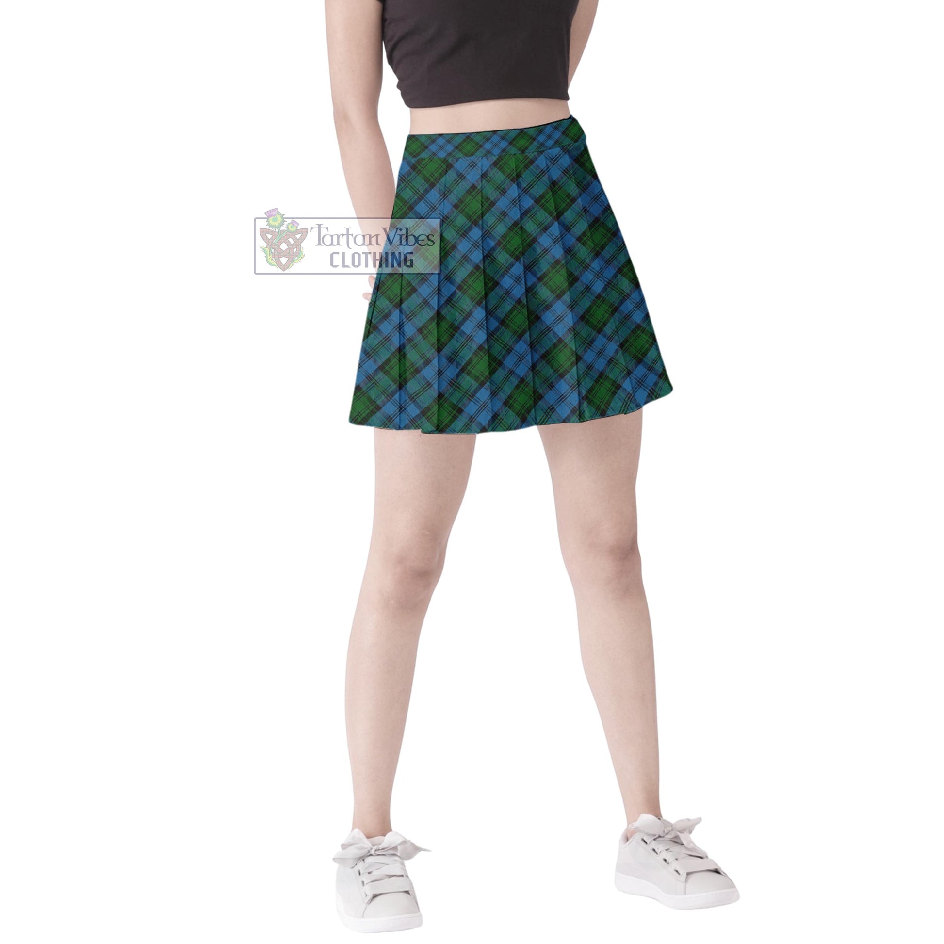 Tartan Vibes Clothing Kerr Hunting Tartan Women's Plated Mini Skirt