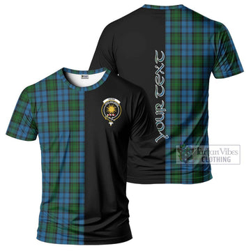 Kerr Hunting Tartan T-Shirt with Family Crest and Half Of Me Style