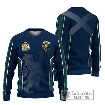 Kerr Hunting Tartan Ugly Sweater with Family Crest and Lion Rampant Vibes Sport Style