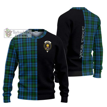 Kerr Hunting Tartan Ugly Sweater with Family Crest and Half Of Me Style