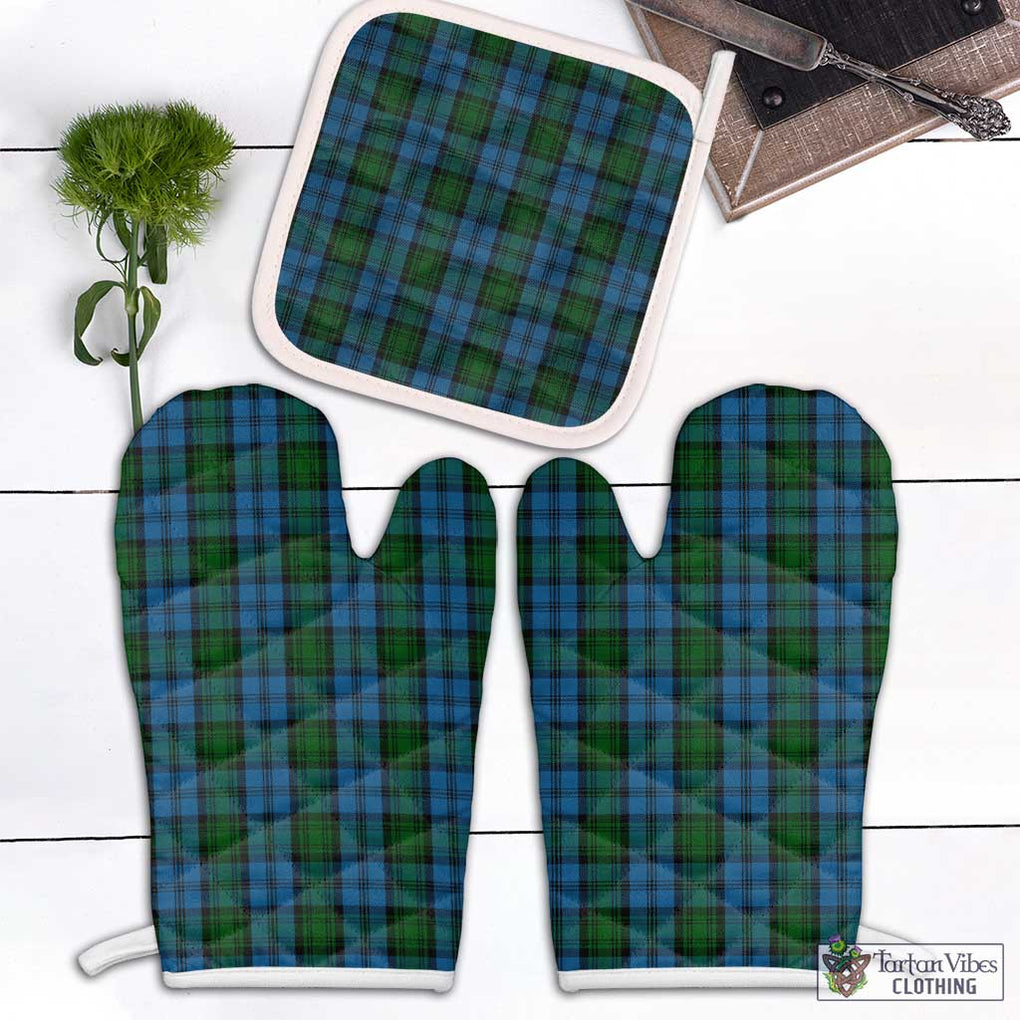 Kerr Hunting Tartan Combo Oven Mitt & Pot-Holder Combo 1 Oven Mitt & 1 Pot-Holder White - Tartan Vibes Clothing