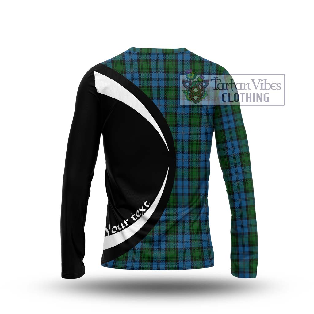 Kerr Hunting Tartan Long Sleeve T-Shirt with Family Crest Circle Style - Tartan Vibes Clothing