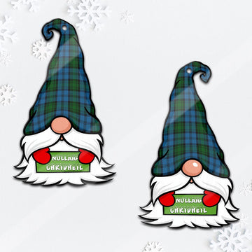 Kerr Hunting Gnome Christmas Ornament with His Tartan Christmas Hat