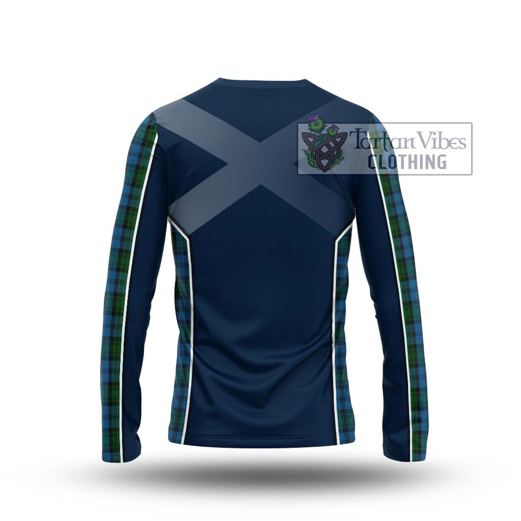 Kerr Hunting Tartan Long Sleeve T-Shirt with Family Crest and Lion Rampant Vibes Sport Style - Tartan Vibes Clothing