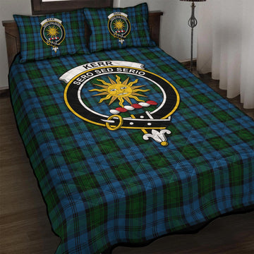 Kerr Hunting Tartan Quilt Bed Set with Family Crest