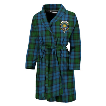 Kerr Hunting Tartan Bathrobe with Family Crest