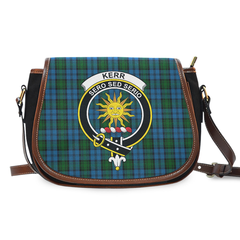 Kerr Hunting Tartan Saddle Bag with Family Crest - Tartan Vibes Clothing