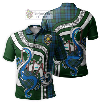 Kerr Hunting Tartan Polo Shirt with Epic Bagpipe Style