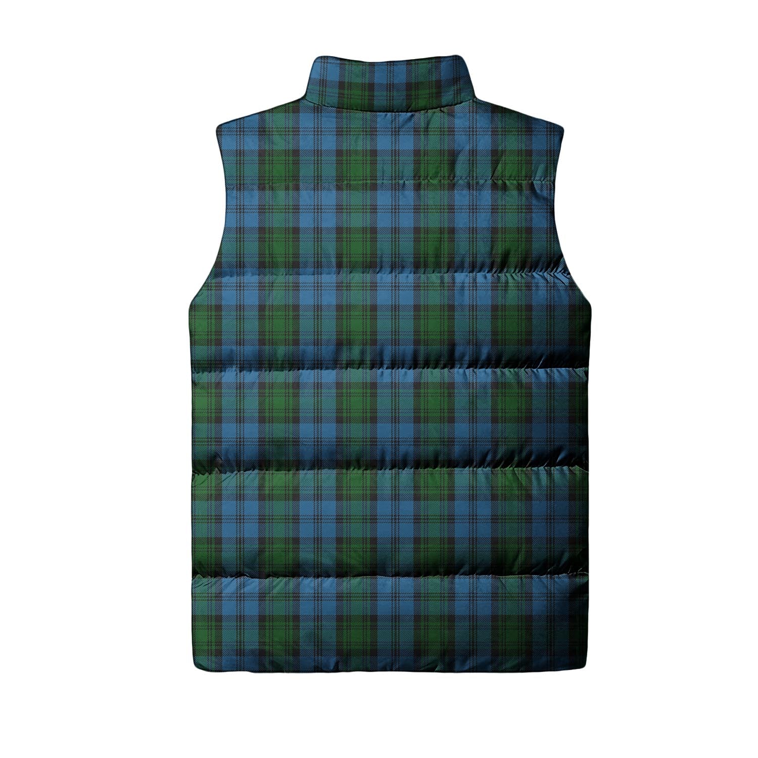 Kerr Hunting Tartan Sleeveless Puffer Jacket with Family Crest - Tartanvibesclothing