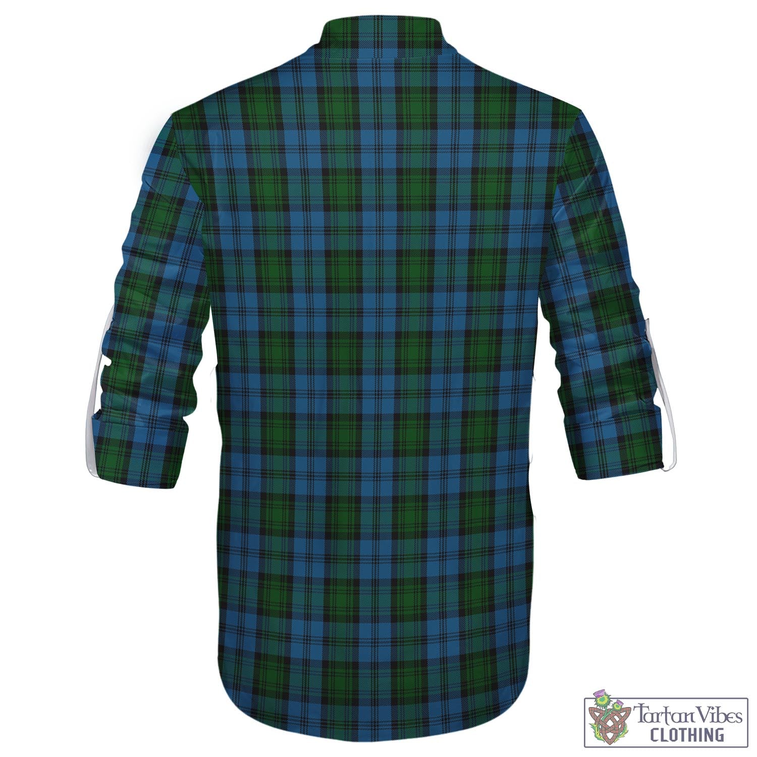 Tartan Vibes Clothing Kerr Hunting Tartan Men's Scottish Traditional Jacobite Ghillie Kilt Shirt