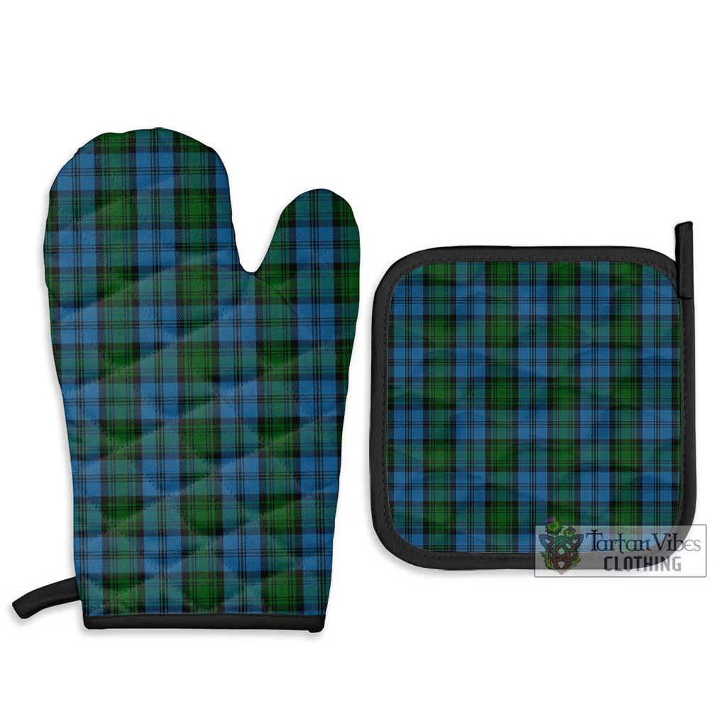 Kerr Hunting Tartan Combo Oven Mitt & Pot-Holder Combo 1 Oven Mitt & 2 Pot-Holder Black - Tartan Vibes Clothing