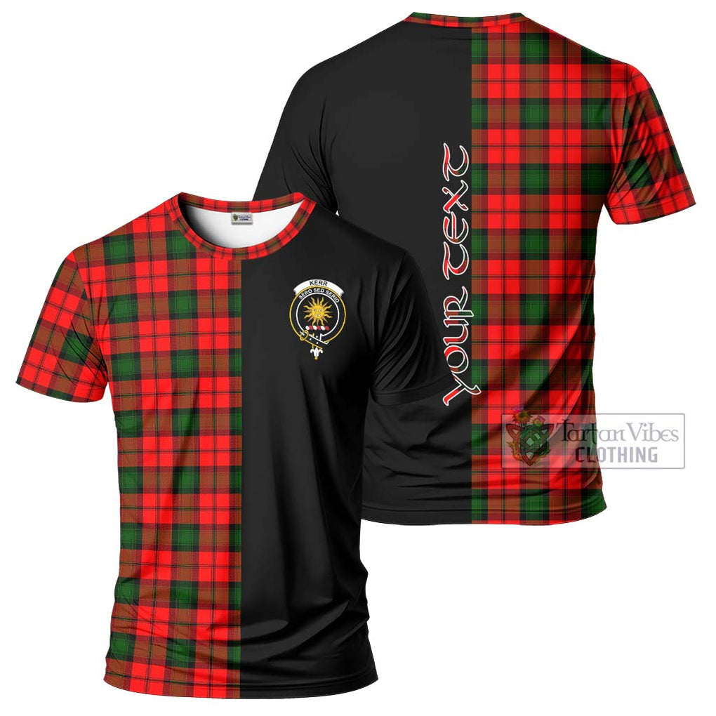 Kerr Modern Tartan T-Shirt with Family Crest and Half Of Me Style Kid's Shirt - Tartanvibesclothing Shop