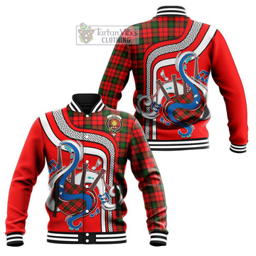 Kerr Modern Tartan Baseball Jacket with Epic Bagpipe Style