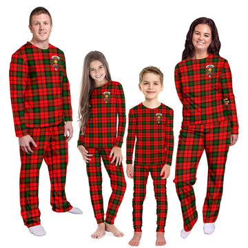 Kerr Modern Tartan Pajamas Family Set with Family Crest